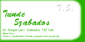 tunde szabados business card